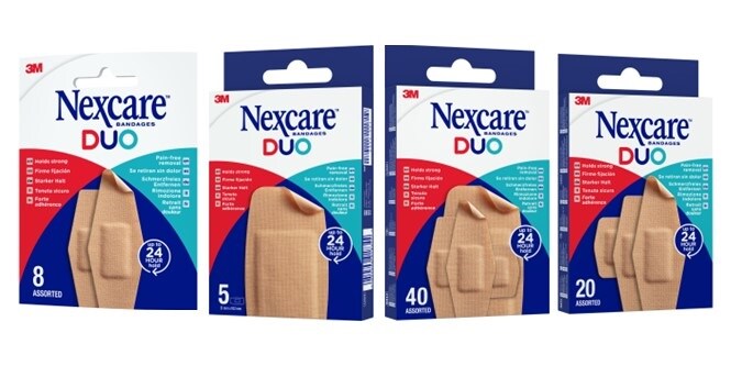  Bodegones de tiras adhesivas Nexcare™ DUO
