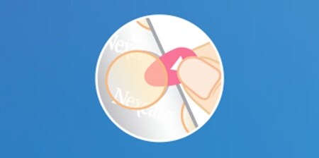 PASO 1 - Abrir el paquete y despegar el parche del revestimiento
