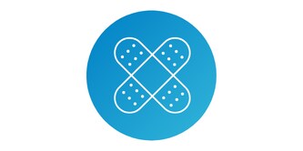 Icono con tiras adhesivas
