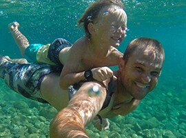 Debajo del agua